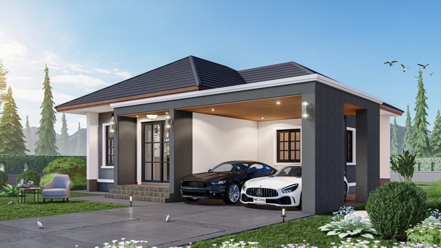 ขายบ้านเดี่ยว ชั้นเดียว 3 ห้องนอน 2 ห้องน้ำ 1ห้องครัว ห้องรับเเขก 2 จอดรถ เจ้าของขายเอง จังหวัดอุทัยธานี 