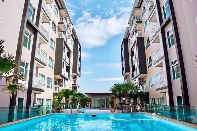 ขายวีคอนโด ตึกวีว่า วิวฝั่งสระว่ายน้ำ ชั้น 6 ห้องมุม ห้อง 1 bed room  จังหวัดนครราชสีมา