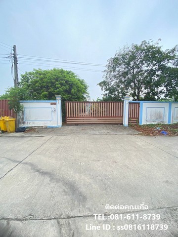 ขาย/เช่า ที่ดิน โกดัง/ออฟฟิศ พร้อมบ้าน 2 หลัง ถนนเลียบคลองบางพรม