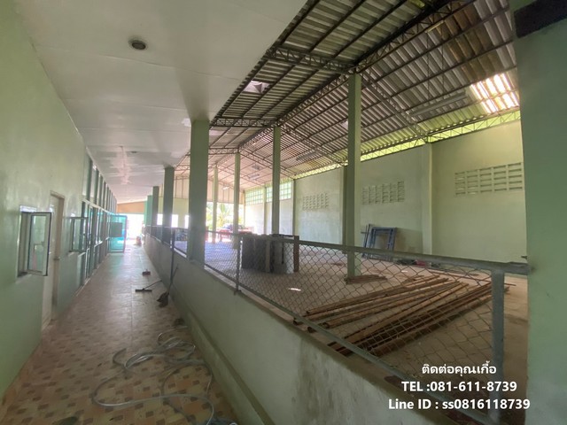 ขาย/เช่า ที่ดิน โกดัง/ออฟฟิศ พร้อมบ้าน 2 หลัง ถนนเลียบคลองบางพรม