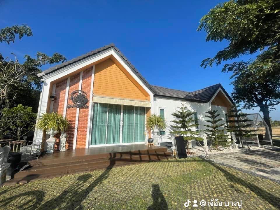 ขายบ้านพร้อมที่ดินริมน้ำวิวร้อยล้าน  เจ้าของขายเอง ลมเย็นสบายไร้มลพิษใกล้ชิดธรรมชาติ นครปฐม