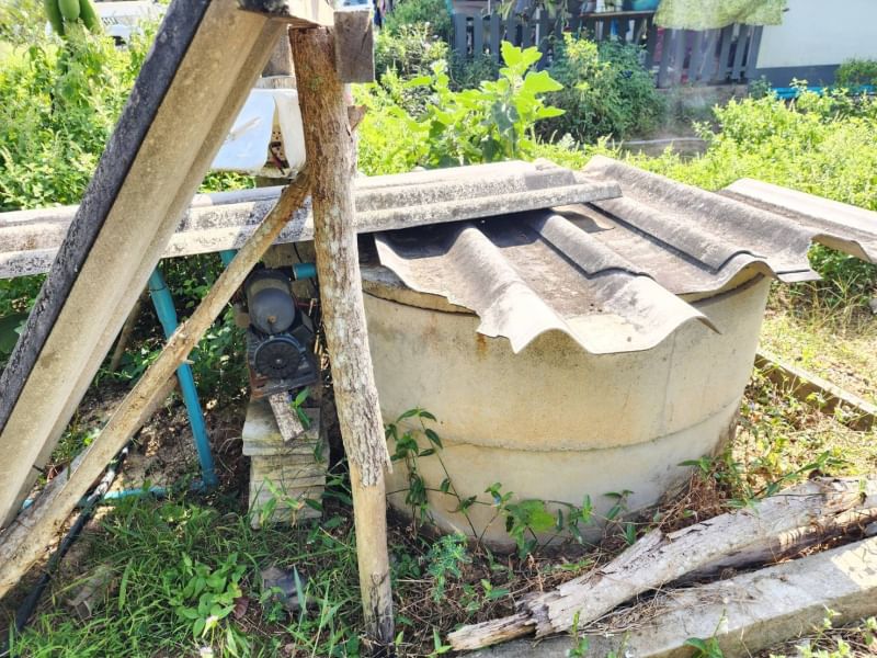 ขายบ้านสวนทุเรียน   ติดคลองปากน้ำกระแส บรรยากาศดี ร่มรื่น ลมพัดผ่านเย็นสบายทัังวัน จังหวัดระยอง