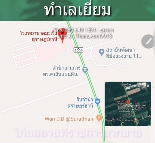 ที่ดินสวนยางพารา1 ไร่ 3 งาน 87 ตารางวา จังหวัดสุราษฎร์ธานี (หลังสวนพนาพันธ์) 