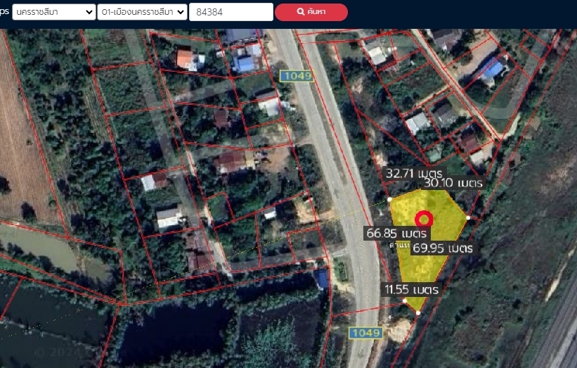 ขายที่ดินติดถนน 1 ไร่ 3 งาน 2 ตร.วา