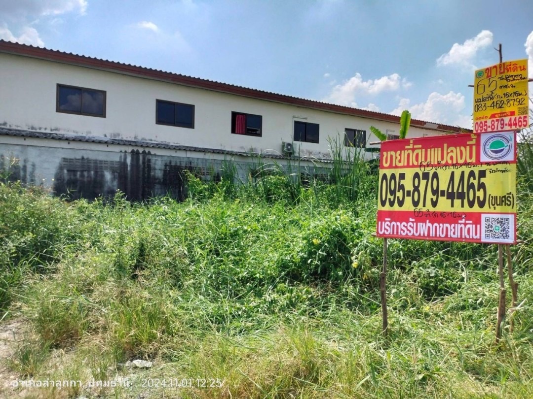 ขายที่ดินคลองเจ็ด 65 ตารางวา ติดถนนคอนกรีตสาธารณะ ถมแล้ว ซอย เมตตา อ.ลำลูกกา จ.ปทุมธานี