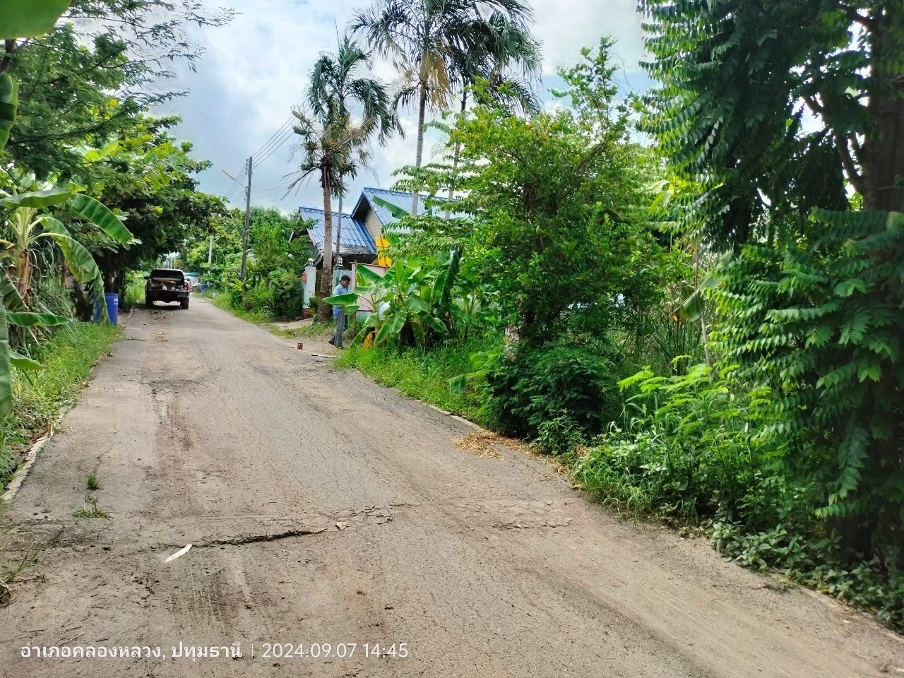 ขายด่วน ที่ดินคลองสอง  100 ตารางวา ติดถนนลาดยางสาธารณะ ซอย บงกช 53 อ.คลองหลวง จ.ปทุมธานี