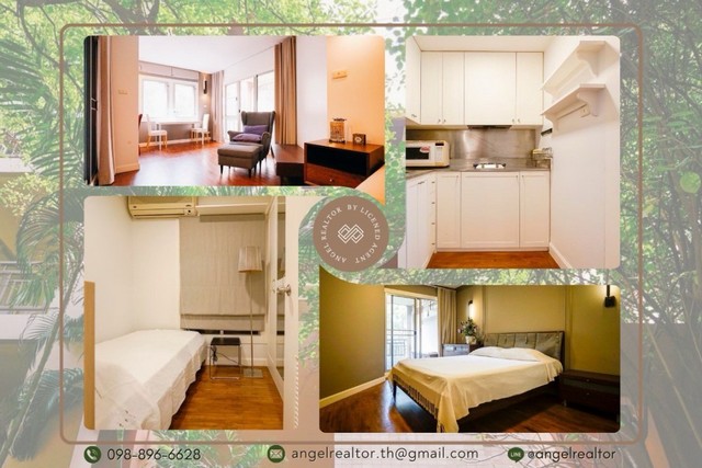 คอนโด Baan Suan Sukhothai  บ้านสวนสุโขทัย 2 ห้องนอน 1 ห้องน้ำ 1 ห้องนั่งเล่น 1 ห้องครัว 2 ระเบียง กรุงเทพมหานคร