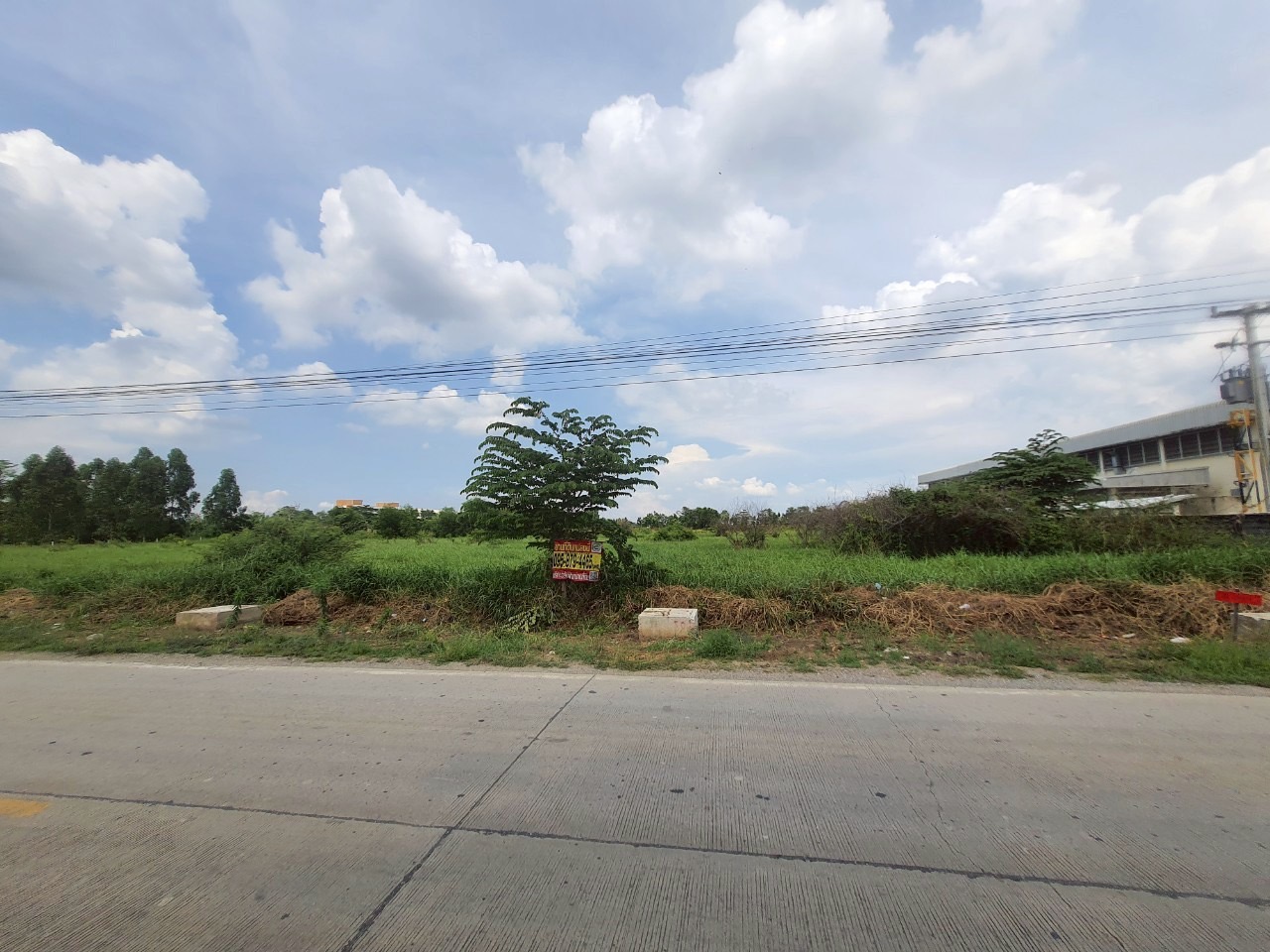 ขายที่ดินลำลูกกาคลองเก้า 4-1-17 ไร่ ติดถนนคอนกรีตสาธารณะ ถนนกว้าง 10 ม.  ซอย ลำลูกกา 181 จ.ปทุมธานี