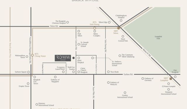 CM04411 ขายดาวน์ รมย์ คอนแวนต์ ROMM Convent ถนนคอนแวนต์ แขวงสีลม เขตบางรัก กทม.10500  ห้อง Rare Item ใจกลางสาทร 