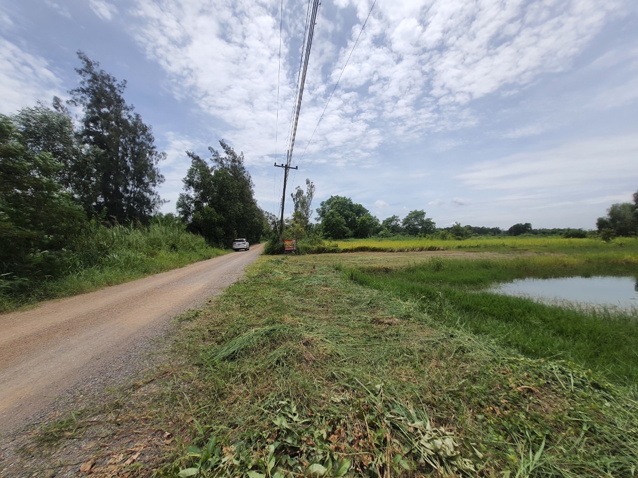 ขายที่ดินสร้างบ้านสวน 350 ตารางวา ติดถนนสาธารณะซอย บ้านสวนคลอง 14 อ.องครักษ์ จ.นครนายก