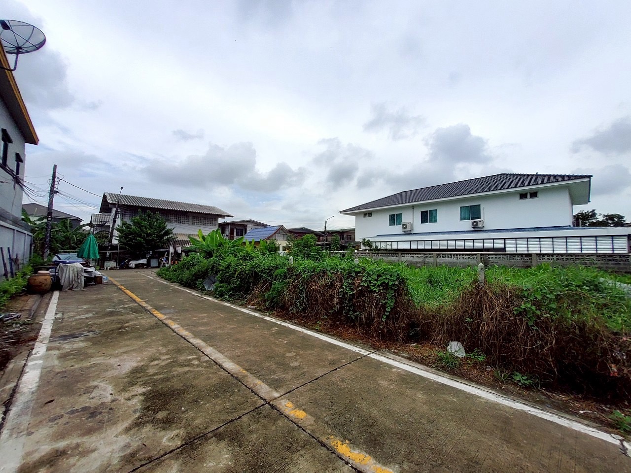 ขายถูก ที่ดินใกล้รถไฟฟ้าสายสีม่วง 103 ตารางวา แปลงมุม  ติดถนนคอนกรีตสาธารณะ ซอยวัดไผ่เหลือง อ.บางบัวทอง จ.นนทบุรี