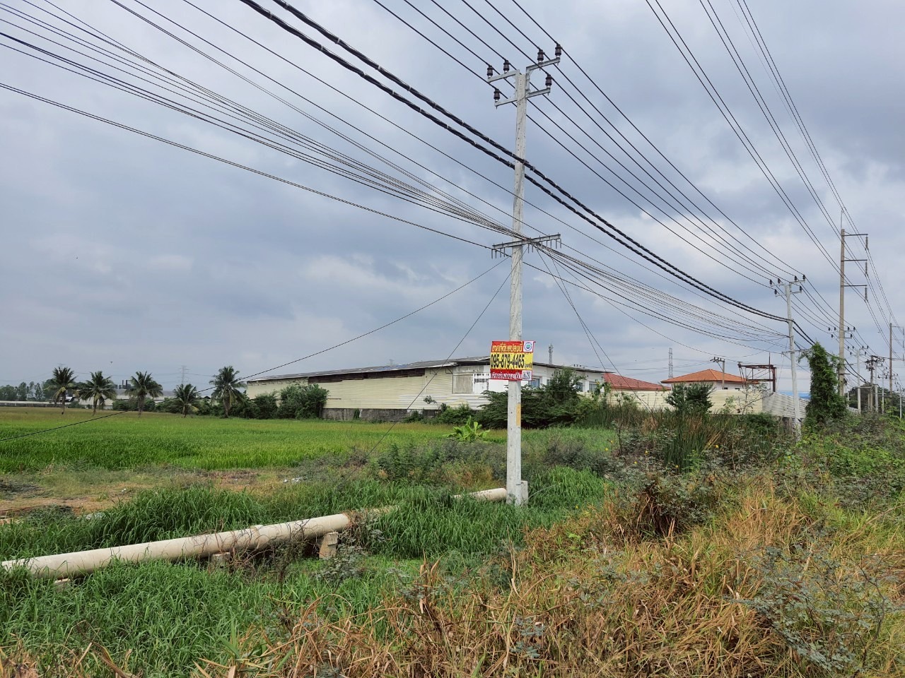 ขายถูก ที่ดินติดถนน 4 เลน เนื้อที่ 15-3-32 ไร่ ติดถนนปทุมธานี-บางเลน(346)ต.ขุนศรี อ.ไทรน้อย จ.นนทบุรี