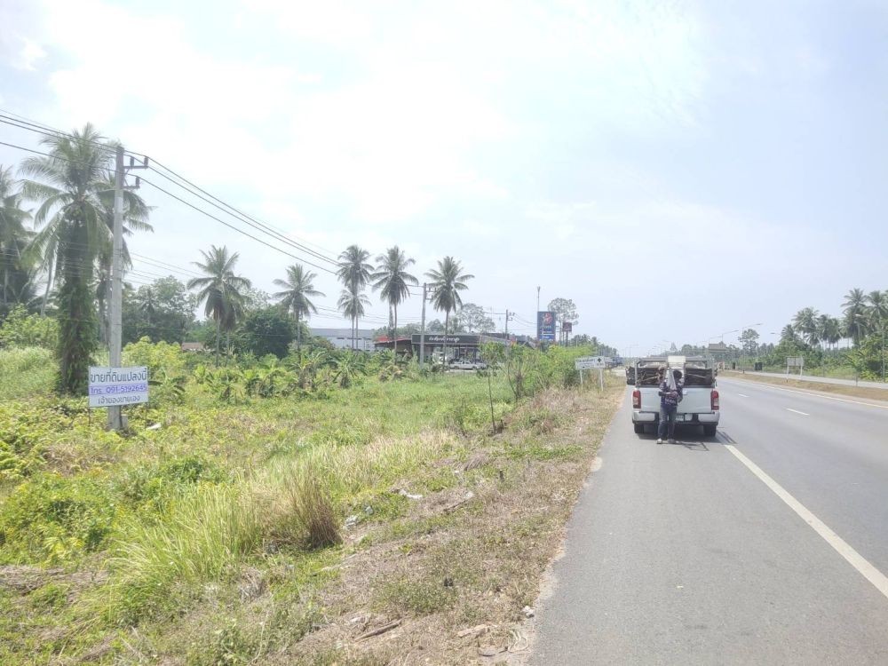 ขายที่ดินทำเลติดถนนใหญ่ หน้ากว้าง 112 เมตร ใกล้เซ็นทรัลสุราษฎร์