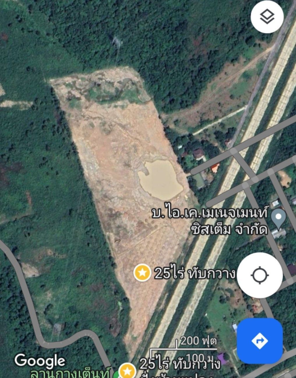 ขายที่ดินเปล่า 25 ไร่ หน้ากว่าง 300 เมตร ติดถนนมอเตอร์เวย์ M6 โคราช 