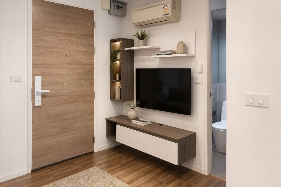 ขายคอนโด Living Nest รามคำแหง  วิวสระ ติดสวนลอยฟ้า ใกล้เดอะมอลล์บางกะปิเพียง 120 ม.